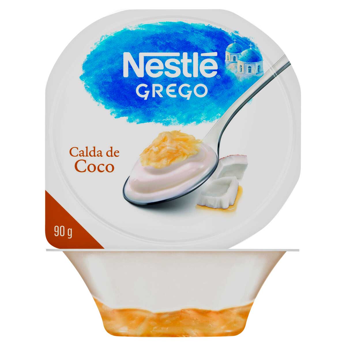 Iogurte Integral Grego com Calda de Coco Nestlé 90g