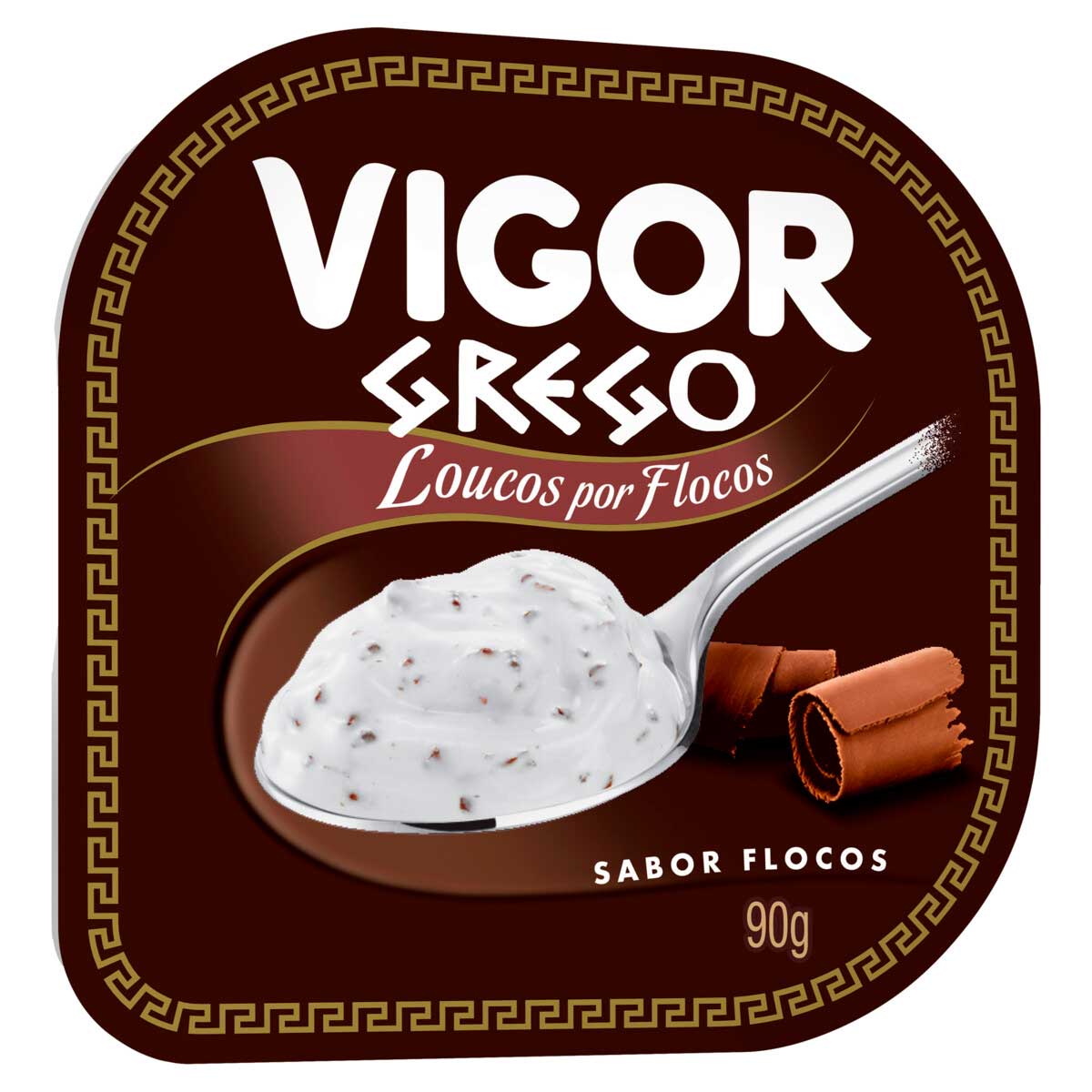 Iogurte Grego Sabor Flocos Vigor Loucos por Flocos 90g