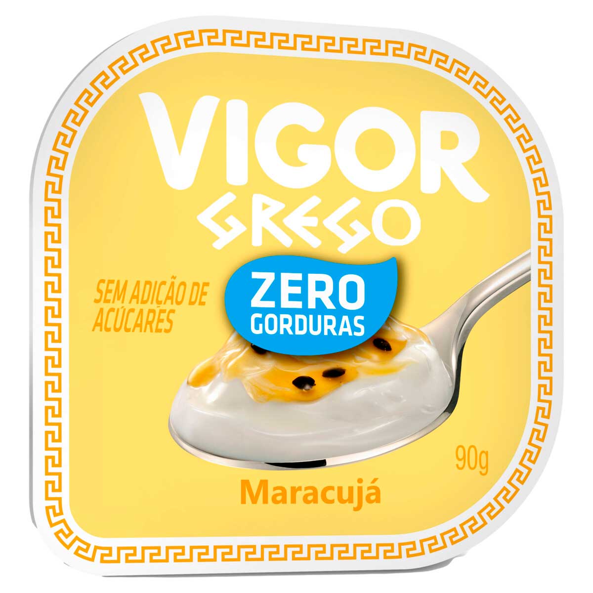 Iogurte Desnatado Grego com Calda Maracujá Vigor 90g