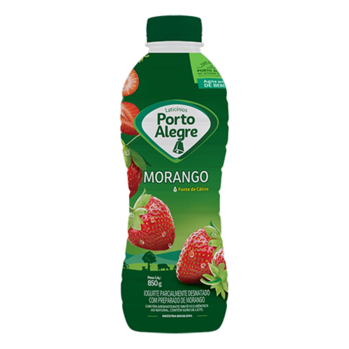 Iogurte Parcialmente Desnatado Morango Porto Alegre 850 g