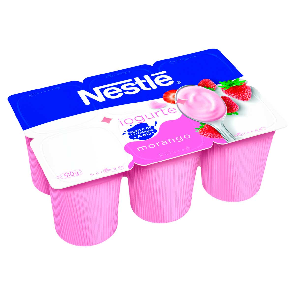 Iogurte Nestlé Morango 510g 6 Unidades