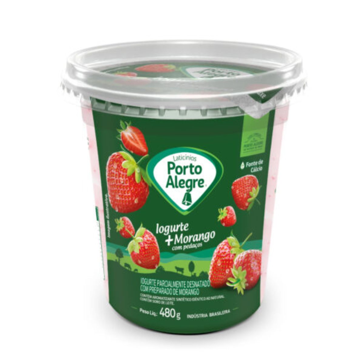 Iogurte Pedaços de Fruta Morango Porto Alegre 480 g