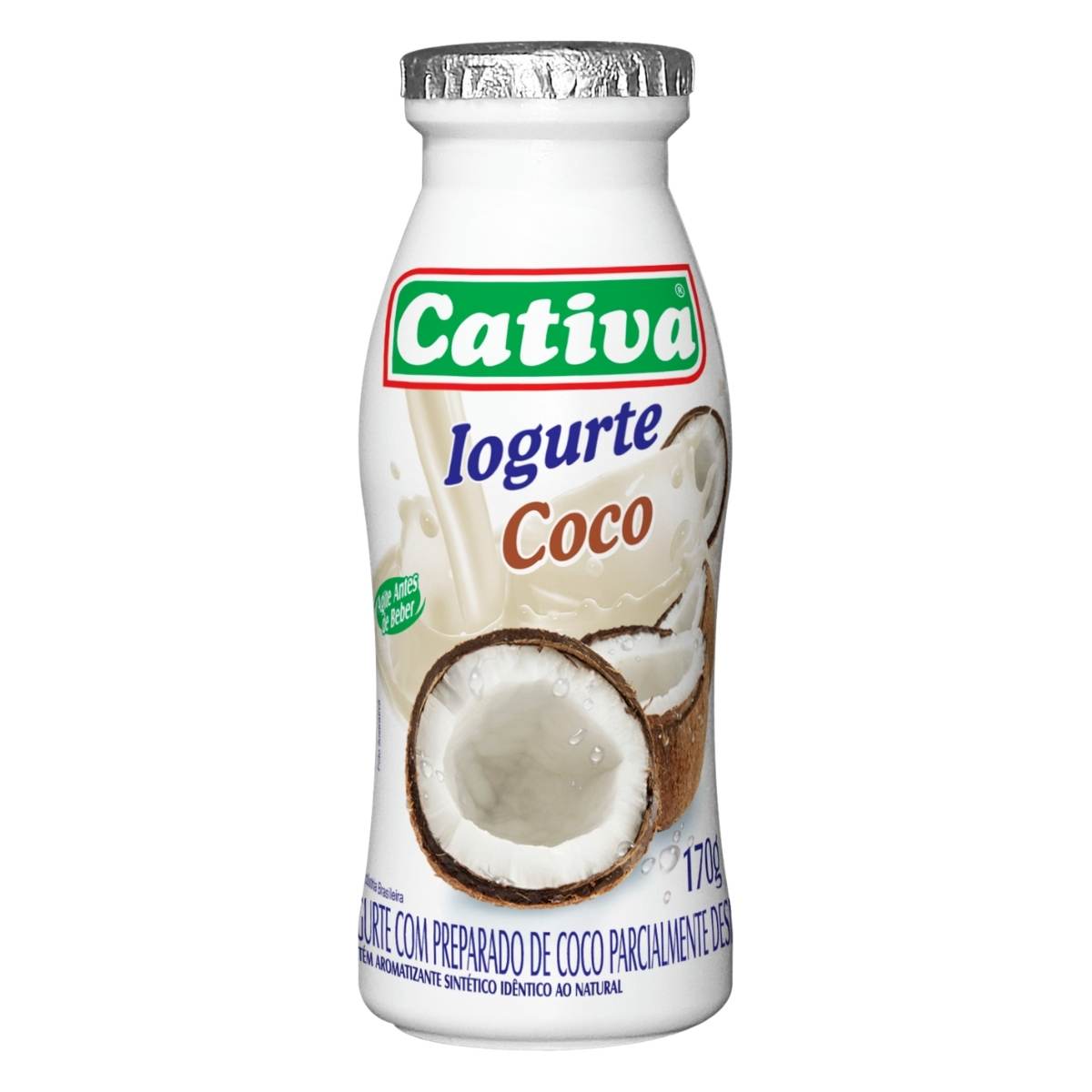 Iogurte Polpa Desnatado Cativa Coco 170 g