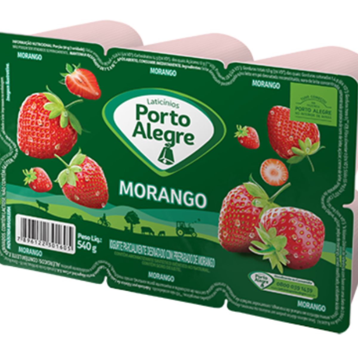 Iogurte Polpa Morango Porto Alegre 540 g