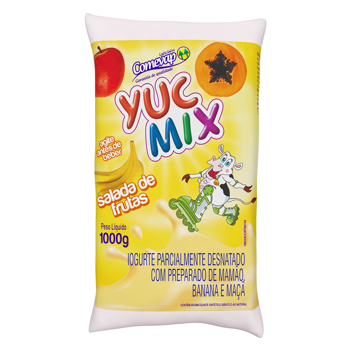 Iogurte Salada De Frutas Comevap Yuc Mix 1 L