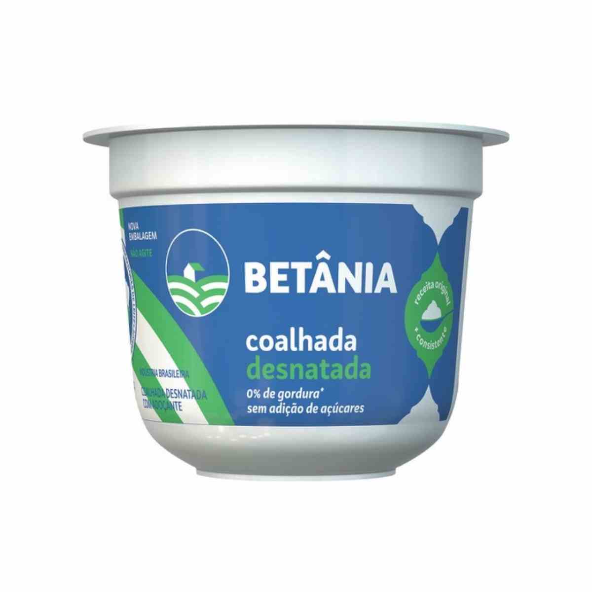 Iogurte Desnatado Betânia Coalhada 140 g pote