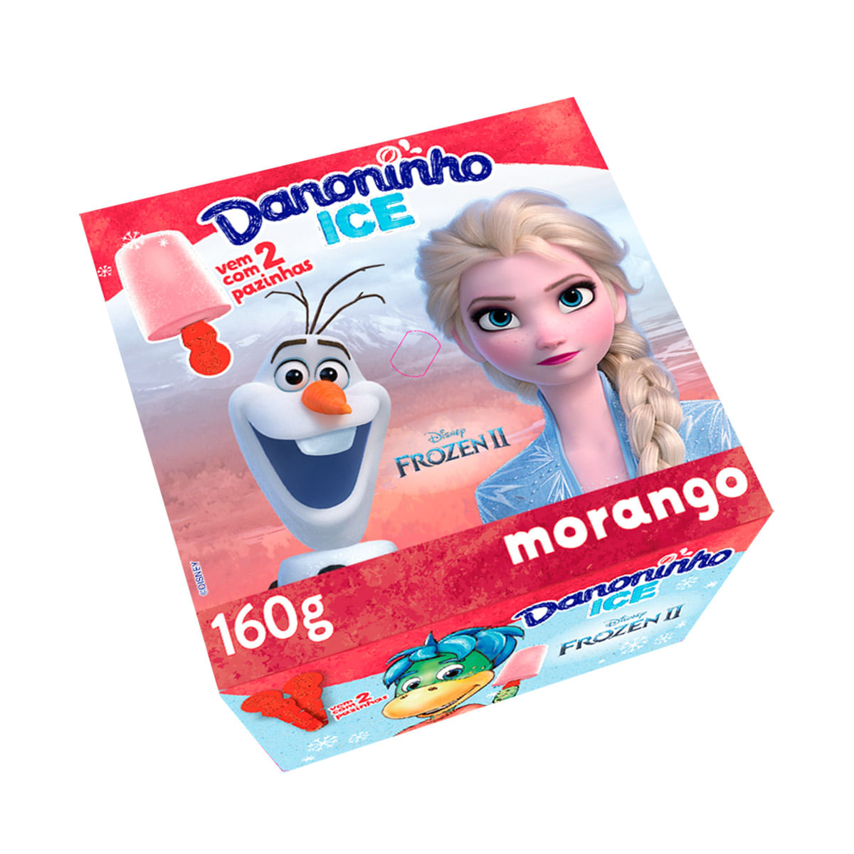 Iogurte Danoninho Frozen Morango Ice com Frutas 160g - 4 Unidades