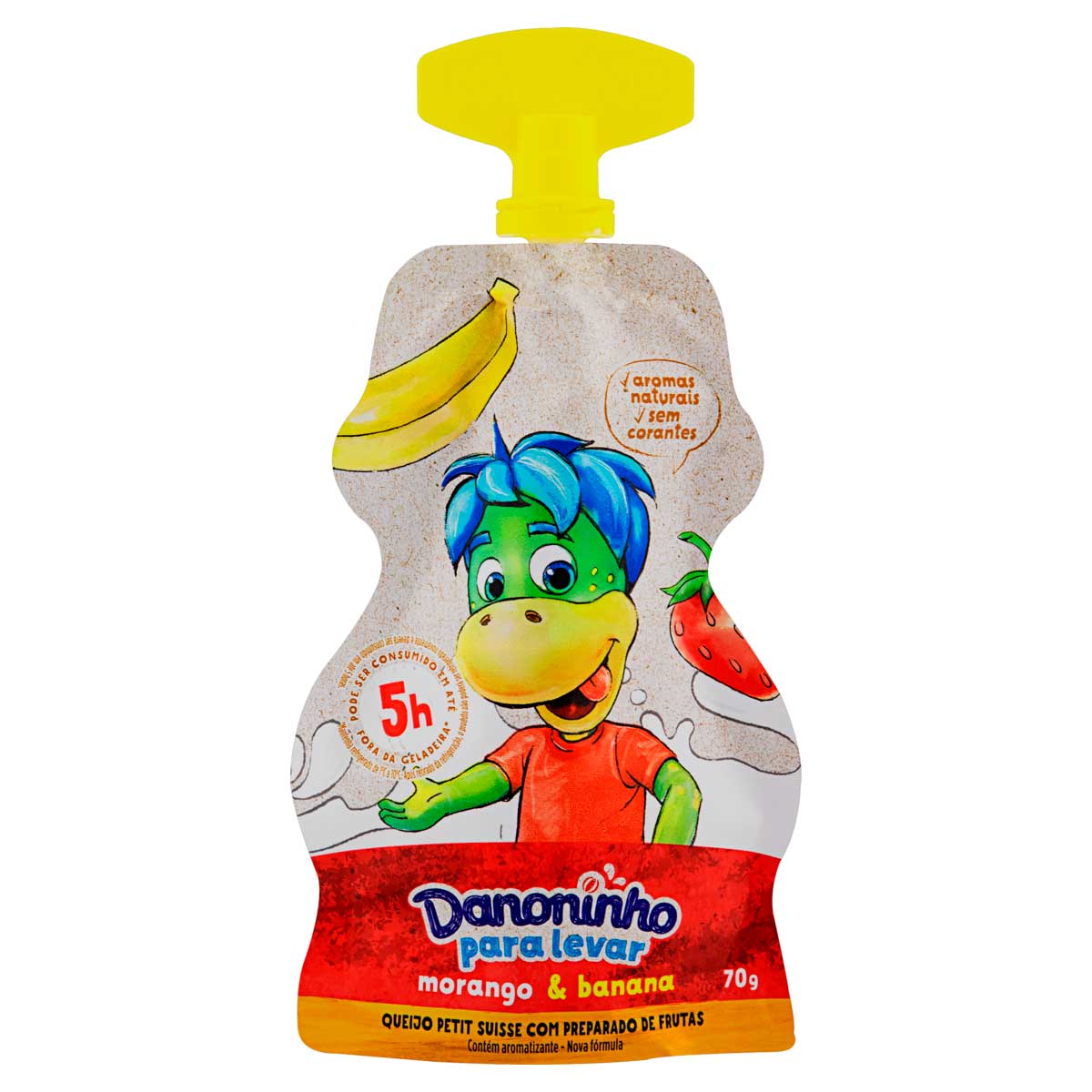 Iogurte Danoninho Petit Para Levar Morango e Banana 70g