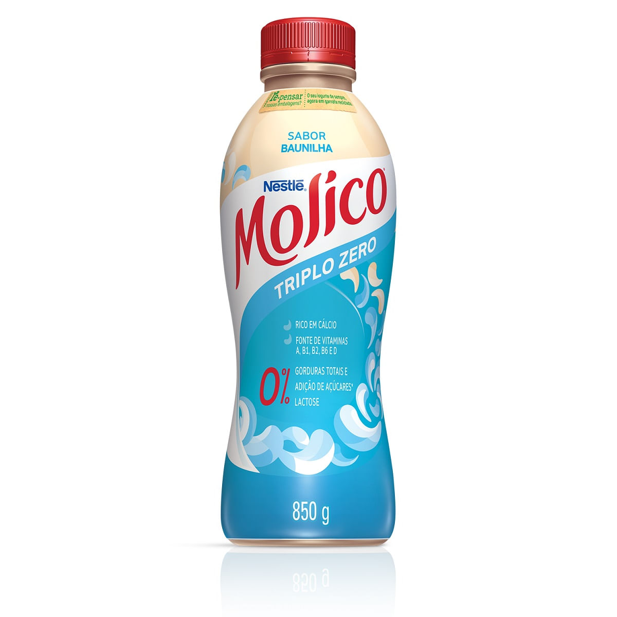 Iogurte Desnatado Zero Lactose Molico Nestlé Baunilha 850 g