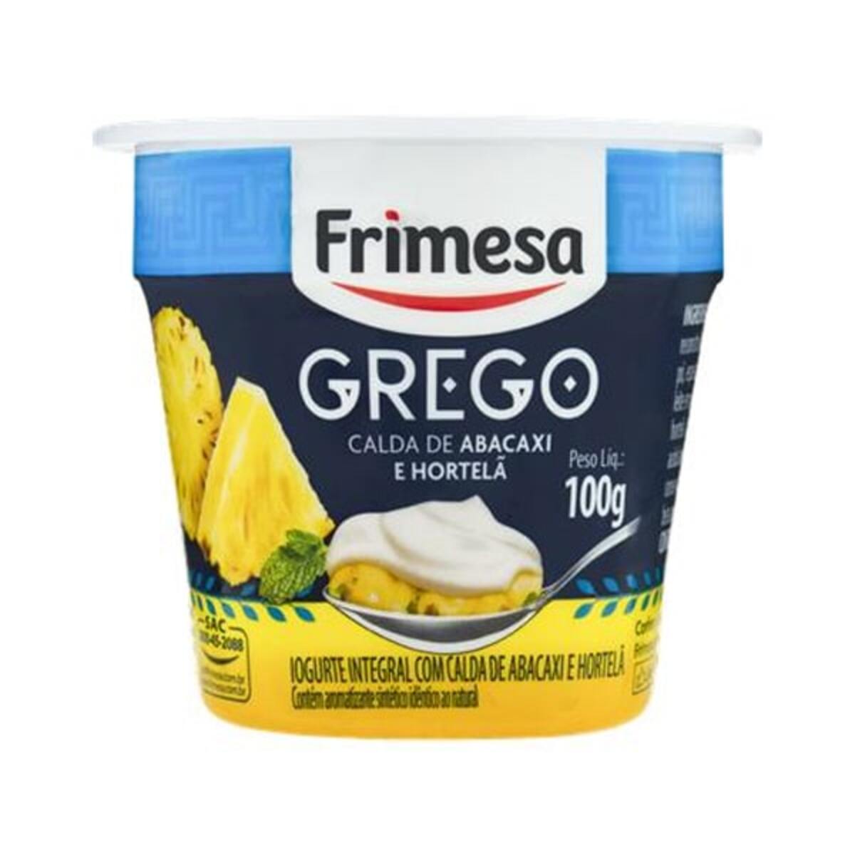 Iogurte Frimesa Integral Grego Tradicional Copo 100 g