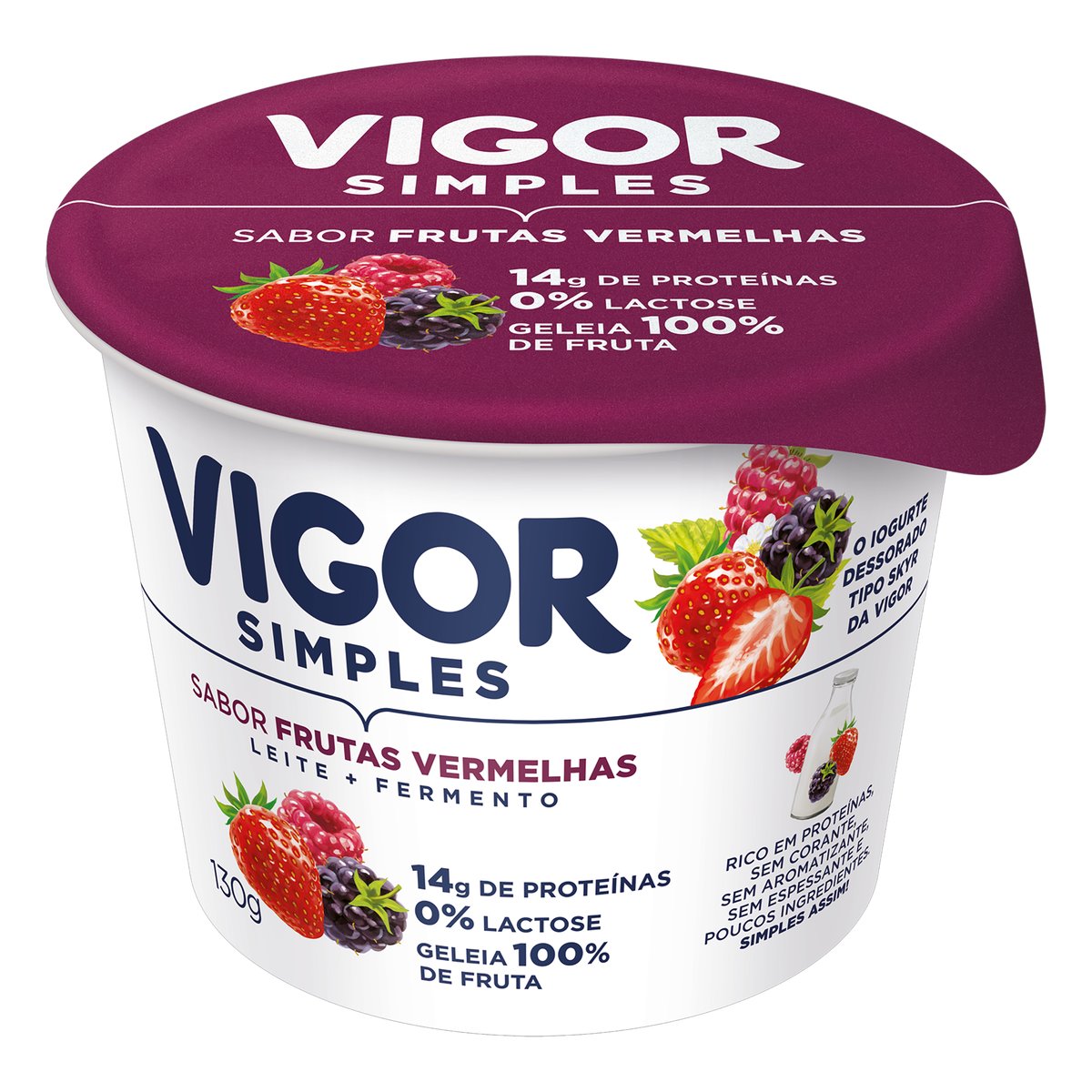 Iogurte Frutas Vermelhas Vigor 130 g