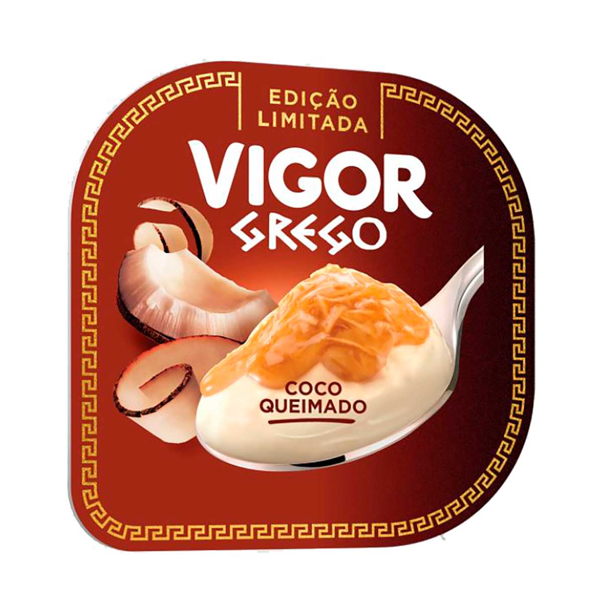 Iogurte Grego Calda Coco Queimado Vigor 100 g