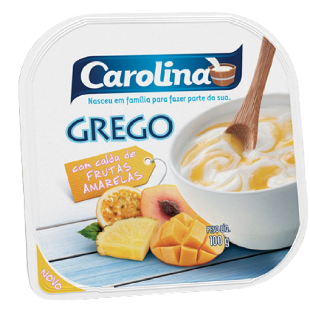 Iogurte Grego Carolina Frutas Amarelas 100 g