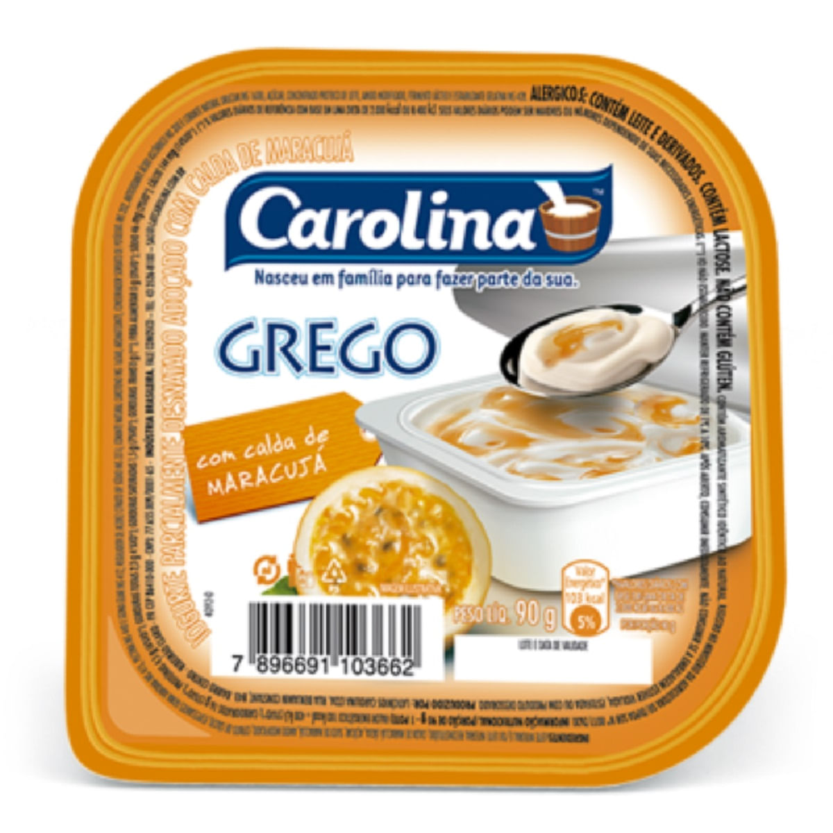 Iogurte Grego Carolina Maracujá 100 g