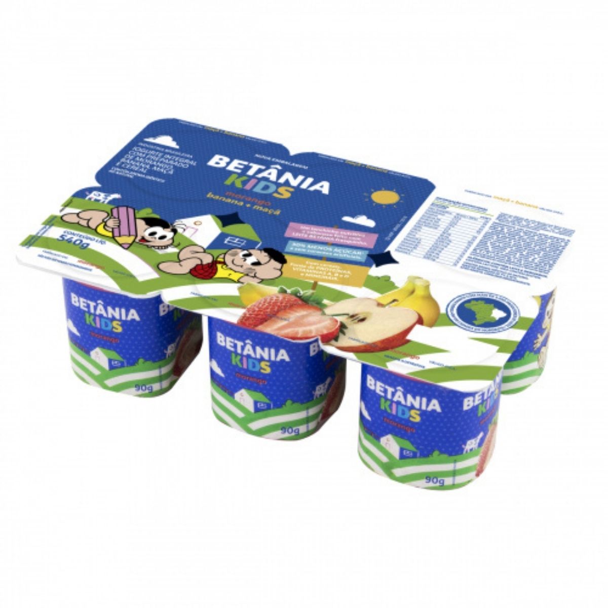 Iogurte Integral Banana e Maçã Betânia Kids 540 g