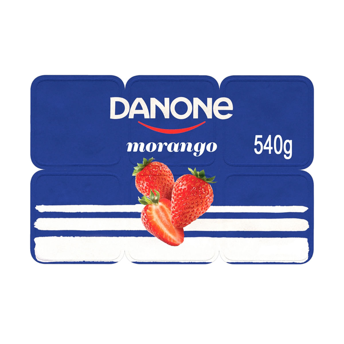 Iogurte Integral de Morango Danone 540 g