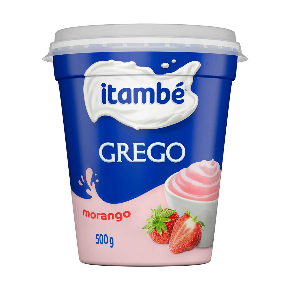 Iogurte Integral Grego Morango Itambé 500 g