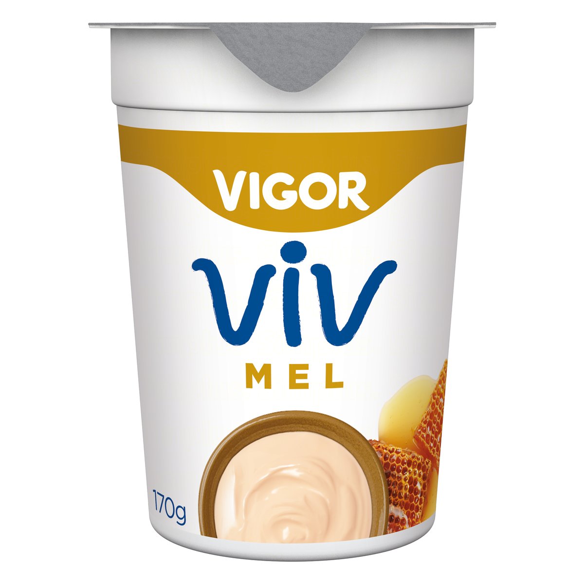 Iogurte Integral Vigor Natural Mel 170g