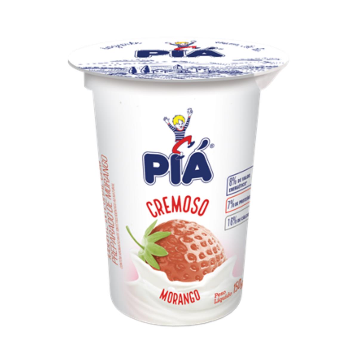 Iogurte Natural Pia Morango Copo 150 g