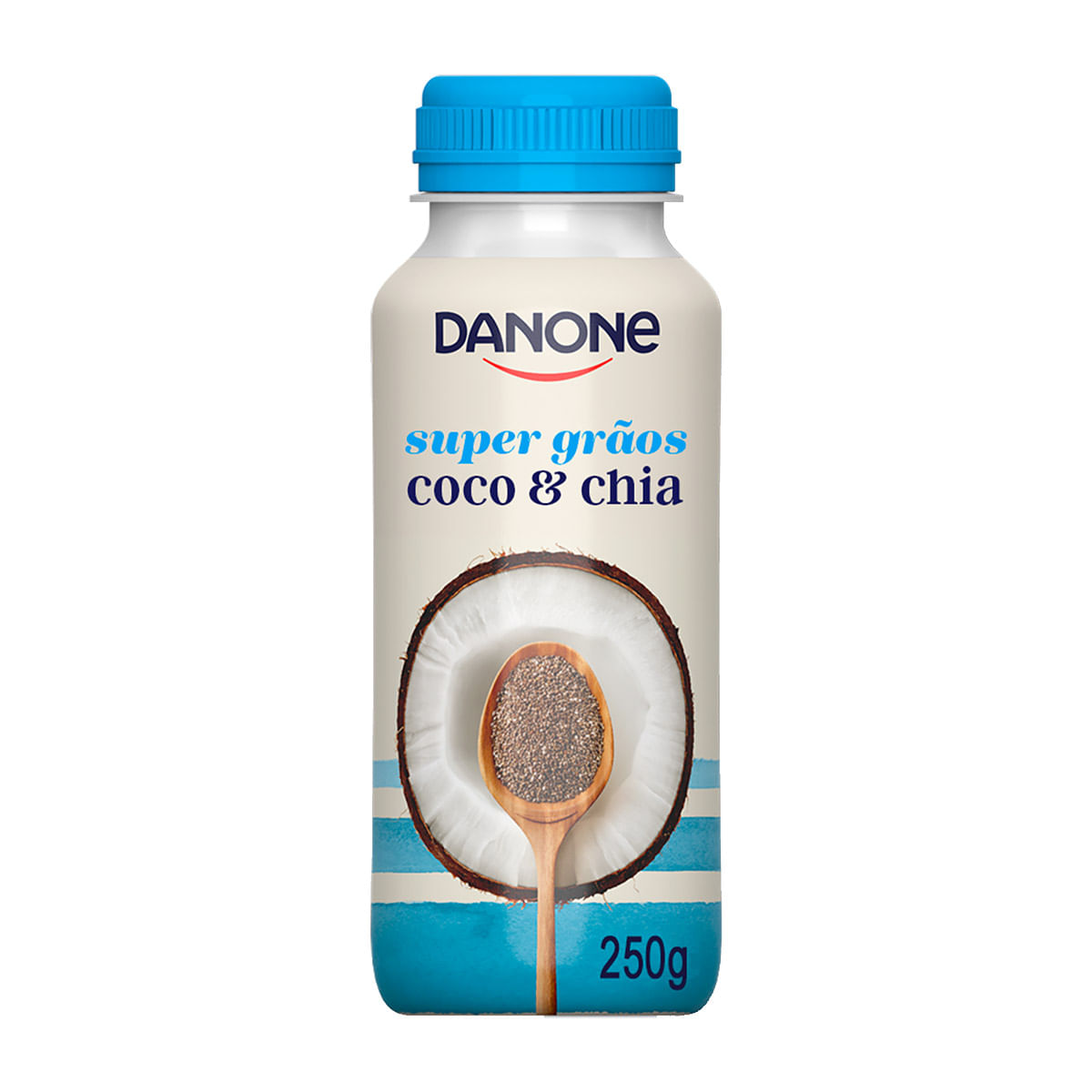 Iogurte Parcialmente Desnatado Danone Super Grãos Coco e Chia 250g