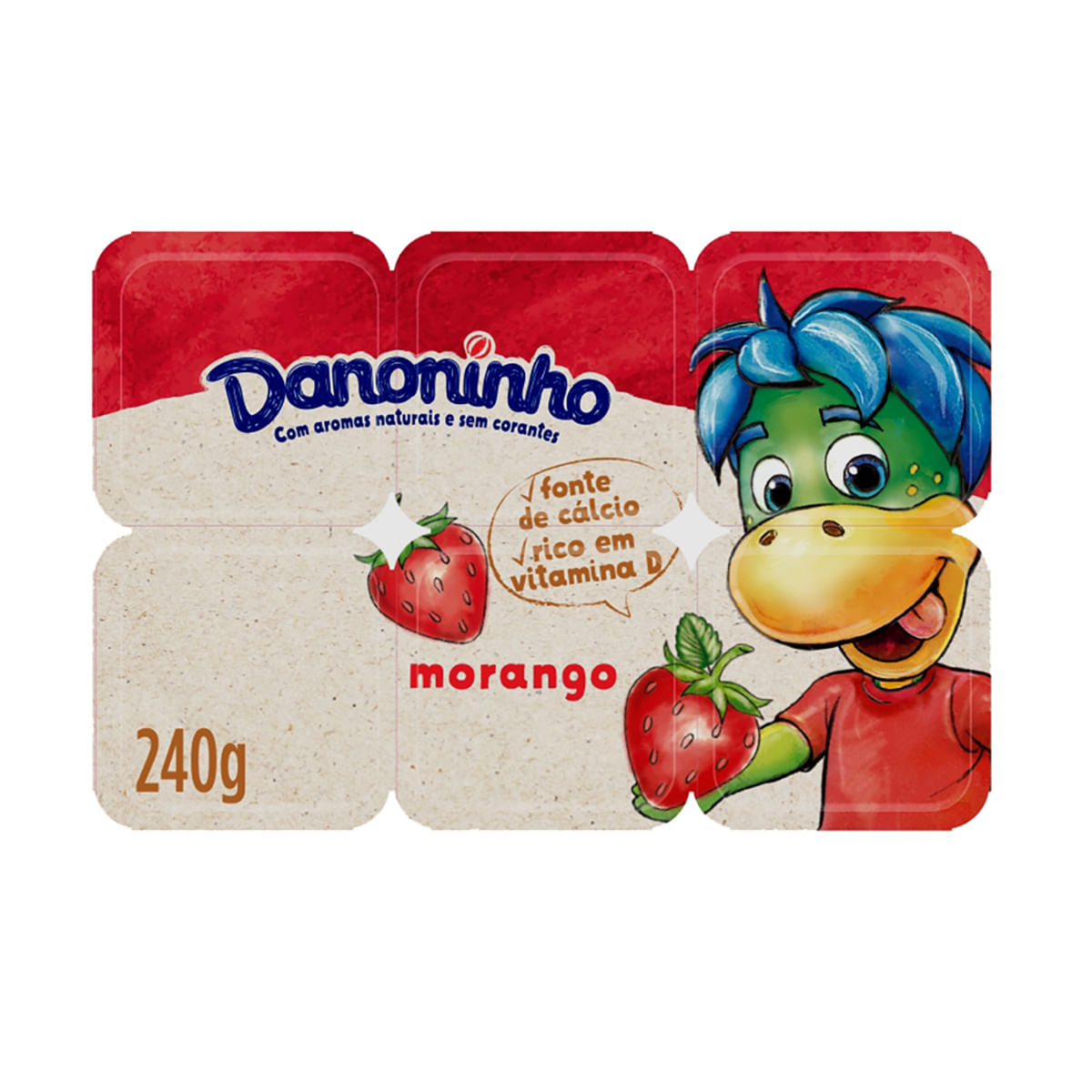 Iogurte Petit Suisse Danoninho Morango 240g