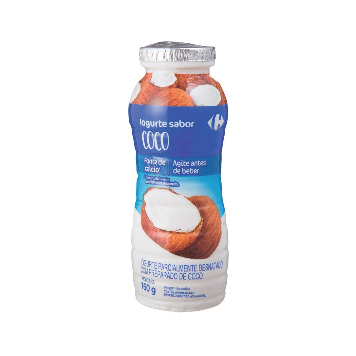 Iogurte Semi Desnatado Carrefour Coco 160g