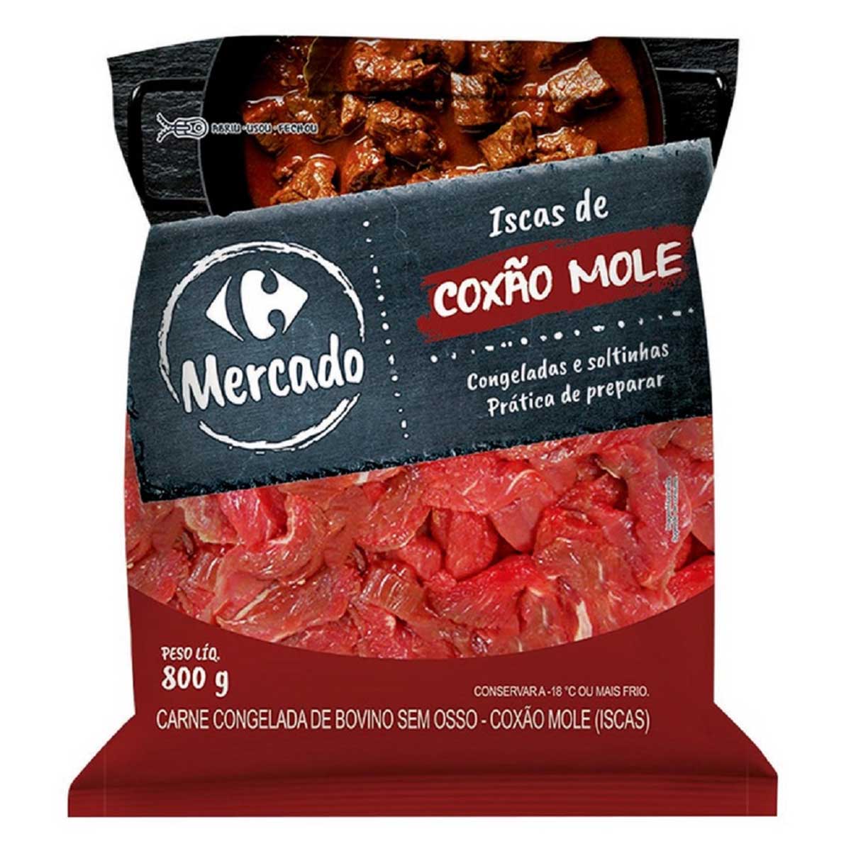 Iscas de Coxão Mole Congelado Carrefour 800 g