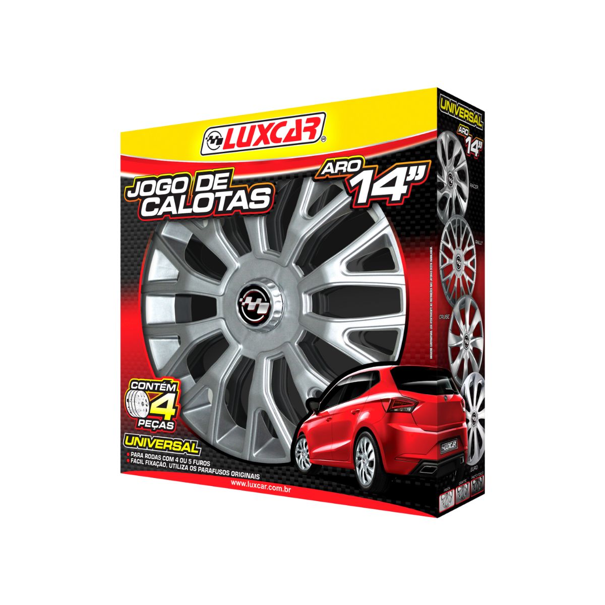 Jogo de Calotas Universal Aro 14 Luxcar