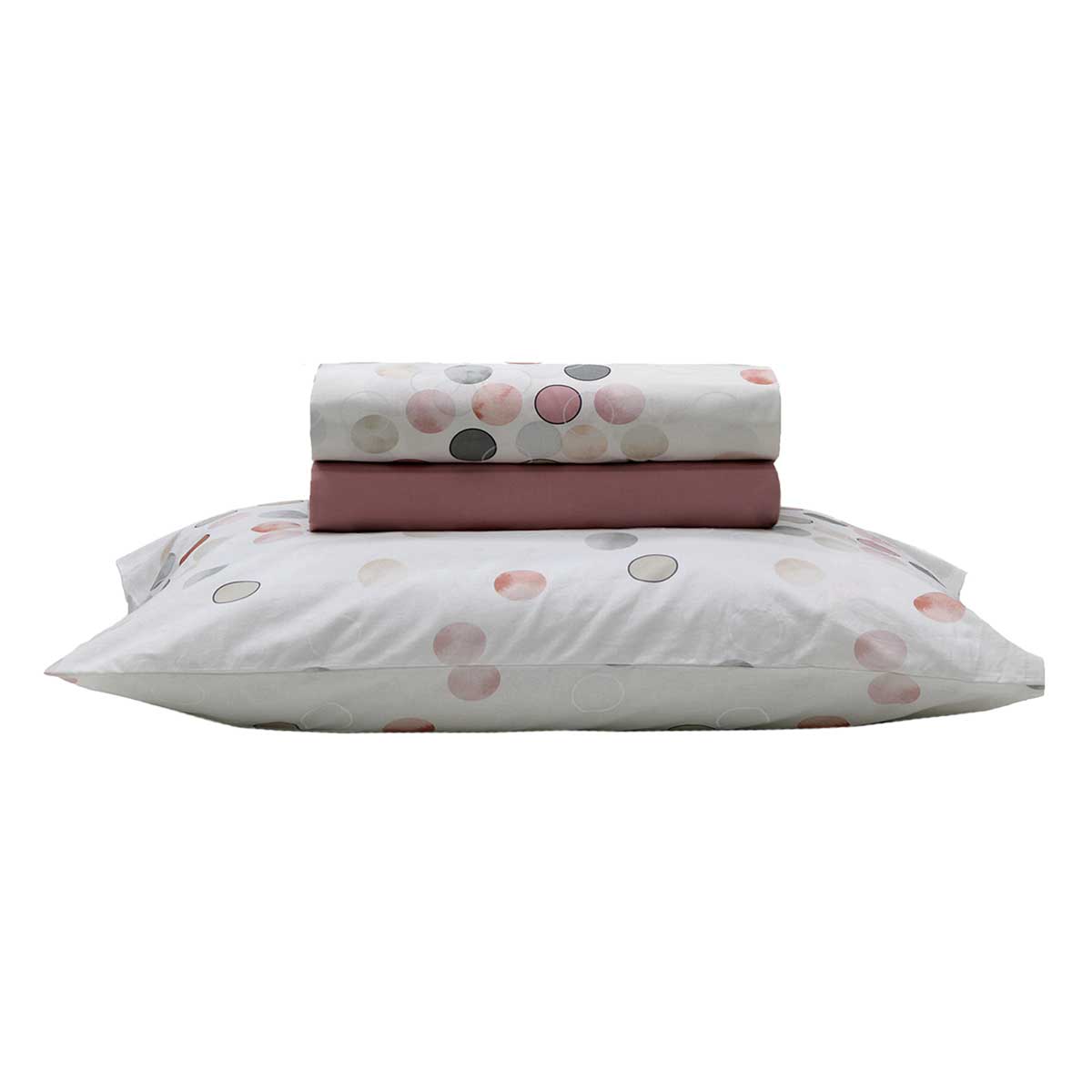 Jogo de Cama King 150 fios Santista Prata 4 Peças Rosa