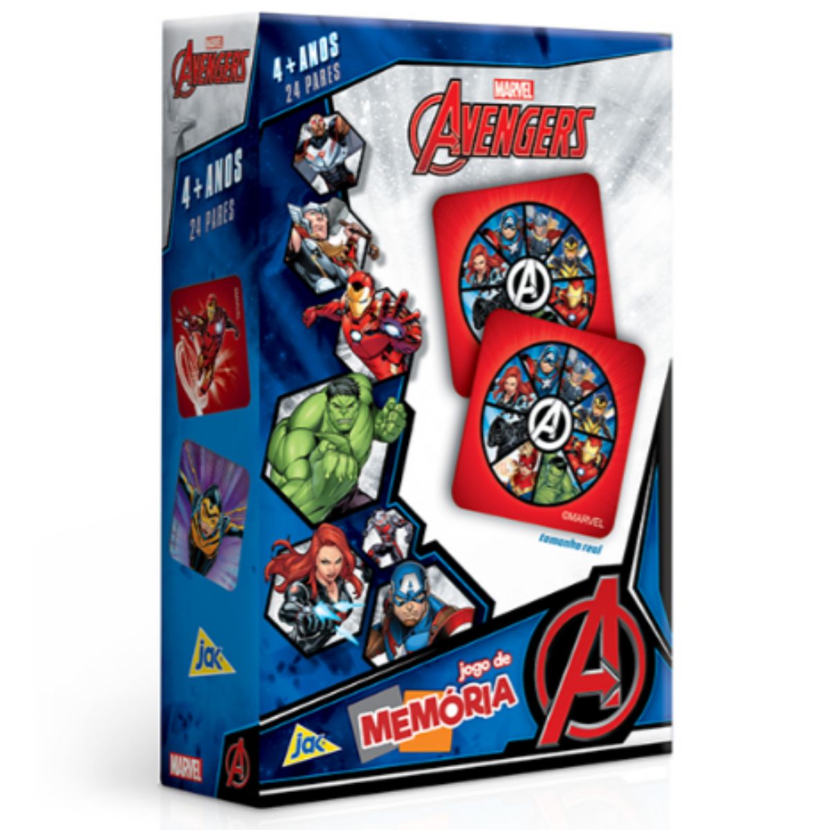 Jogo de Memória Os Vingadores 24 Pares Toyster