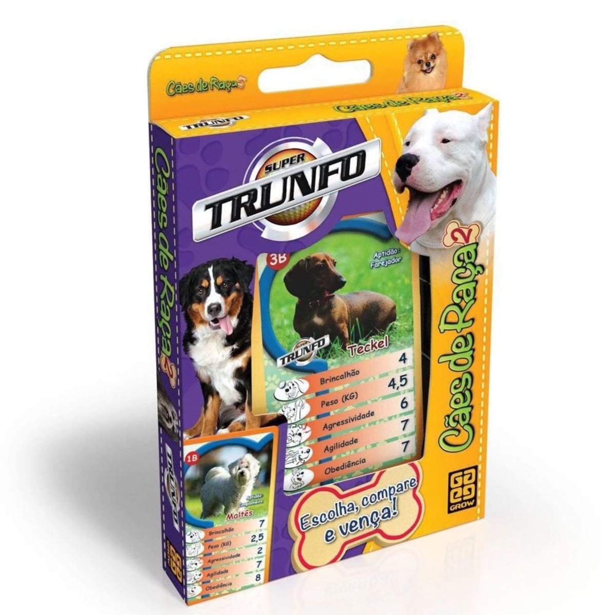 Jogo Super Trunfo Cães de Raça 2 Grow