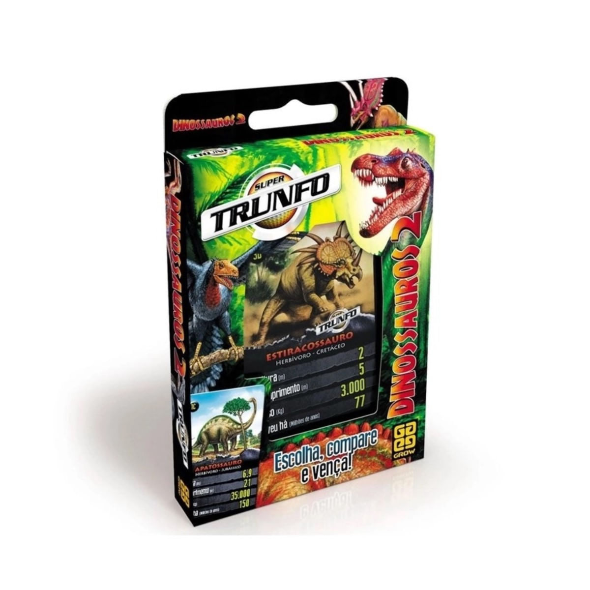 Jogo Super Trunfo Dinossauros 2 Grow