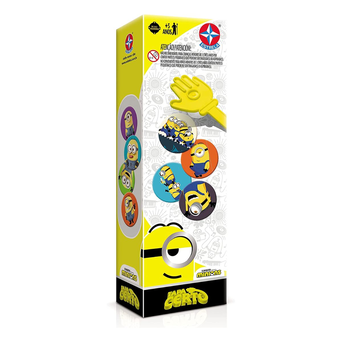 Jogo Tapa Certo Minions Estrela