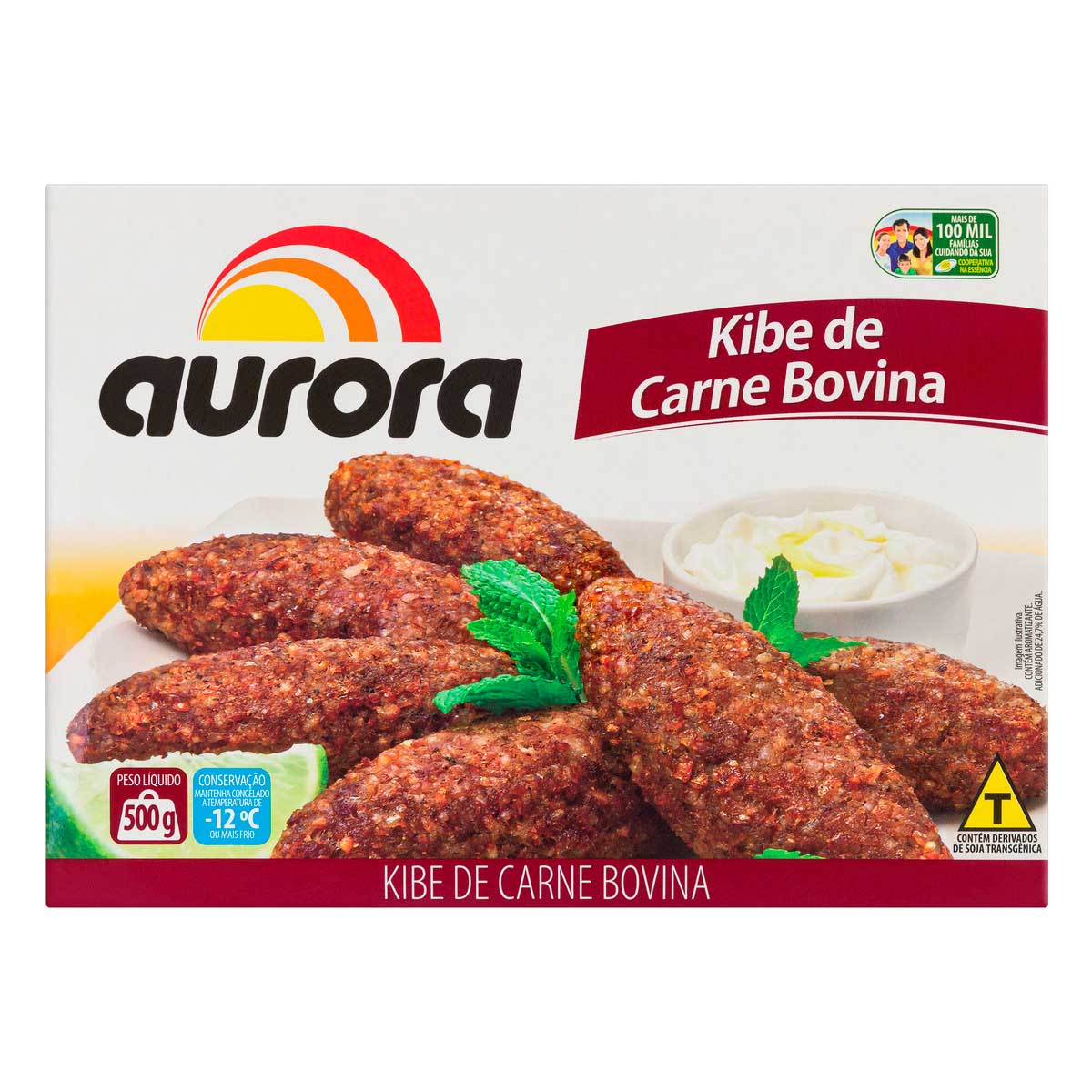 Kibe Congelado de Carne Bovina Aurora 500g