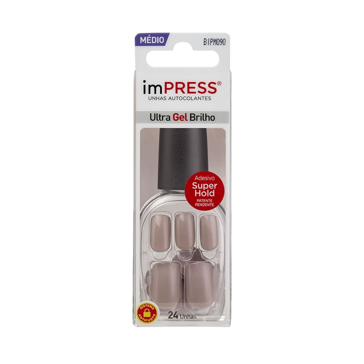 Unhas Auto Colantes Sea Sand Impress Kiss New York 24un