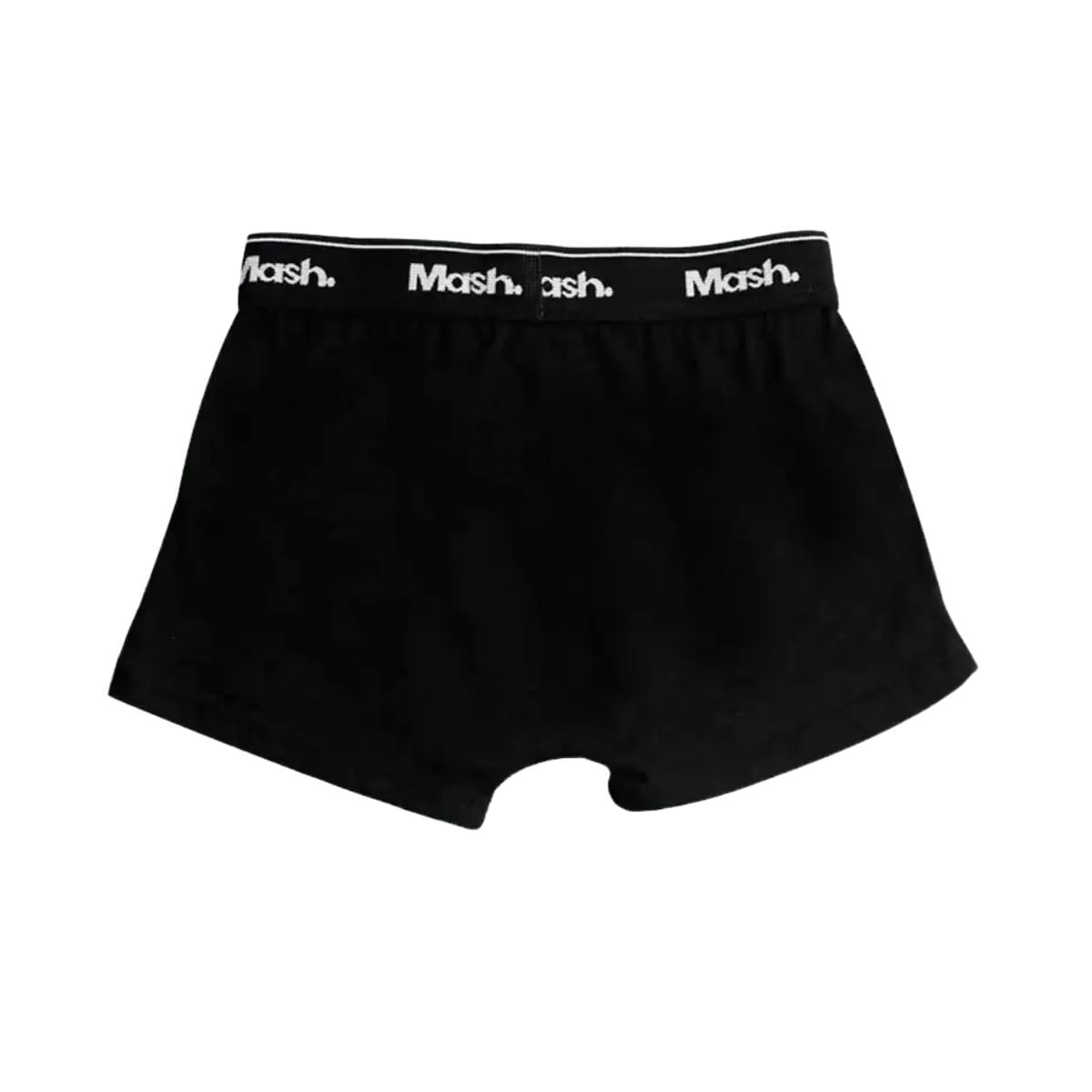 Kit 2 Cuecas Boxer Infantil Mash 11007 Preto G