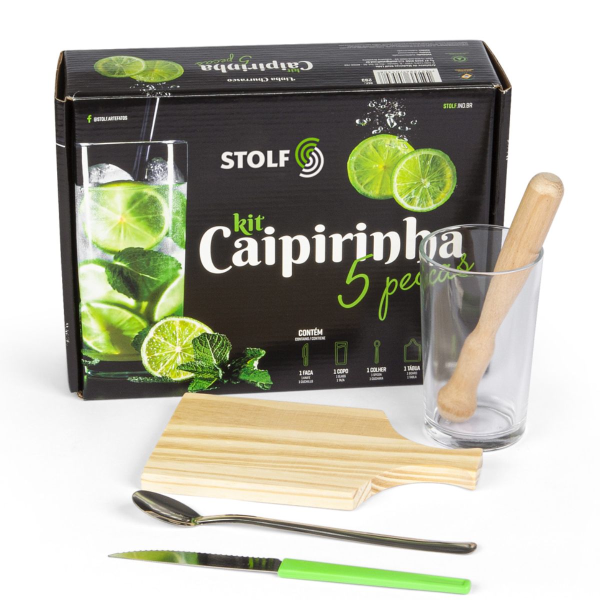 Kit Caipirinha 5 Peças Stolf 293