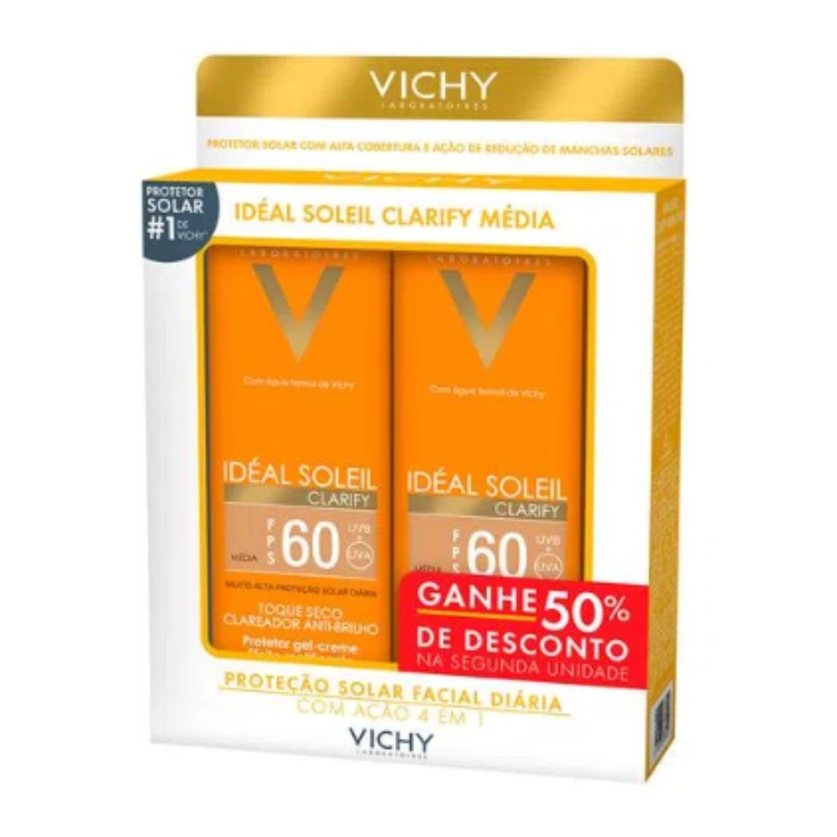 Kit Vichy Idéal Soleil Clarify Médio FPS 60