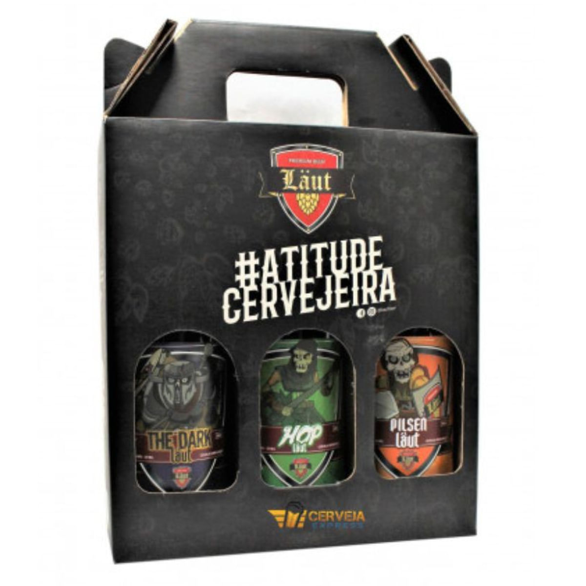 Kit de 3 Cervejas Laut Estilos Lata 600 ml