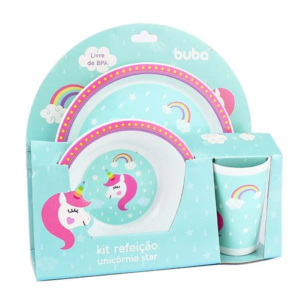 Kit Refeição Unicórnio Star Buba