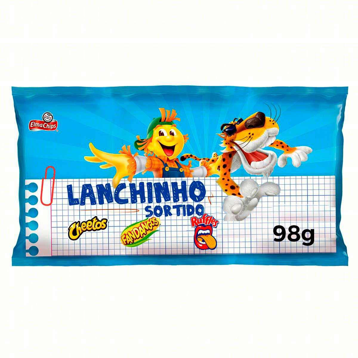 Kit Salgadinho Elma Chips Lanchinho Sortido 98g 5 Unidades