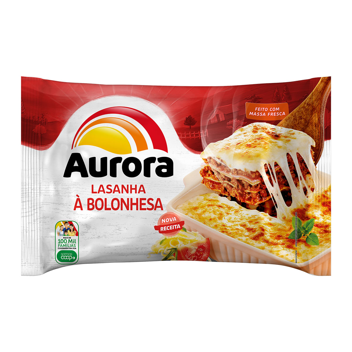 Lasanha à Bolonhesa com Molho Vermelho Aurora 600g