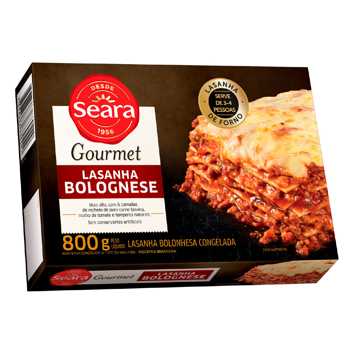 Lasanha bolognese Seara Gourmet 800g