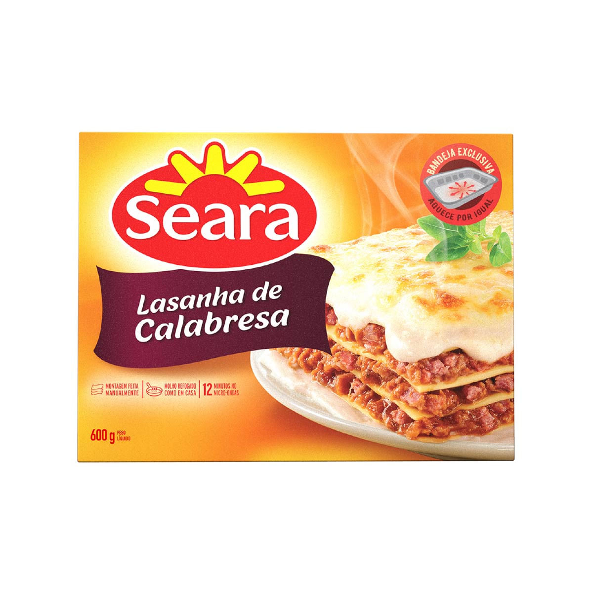 Lasanha de calabresa Seara 600g