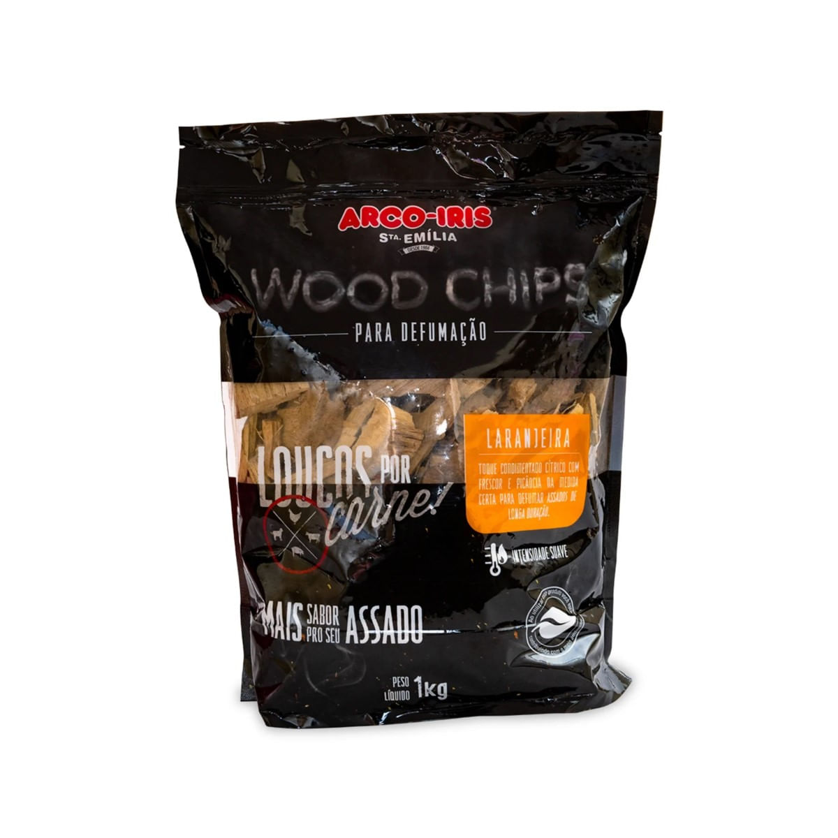 Lascas de Madeira para Defumação Wood Chips Laranjeira 1 kg