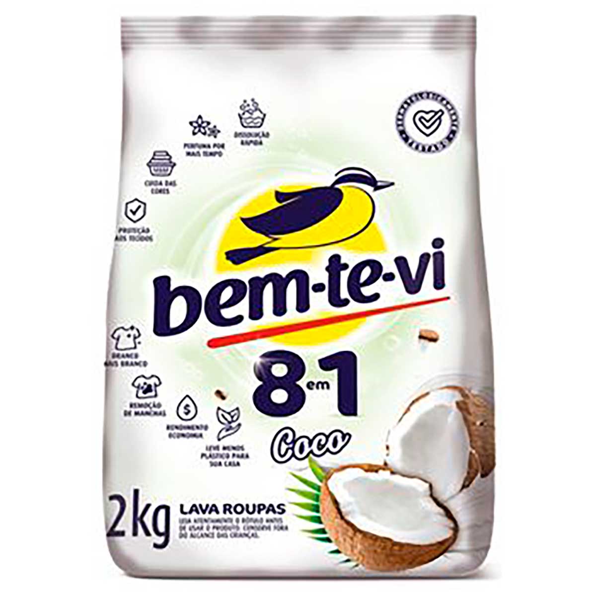 Lava Roupas Po Bem Te Vi Coco 2 Kg