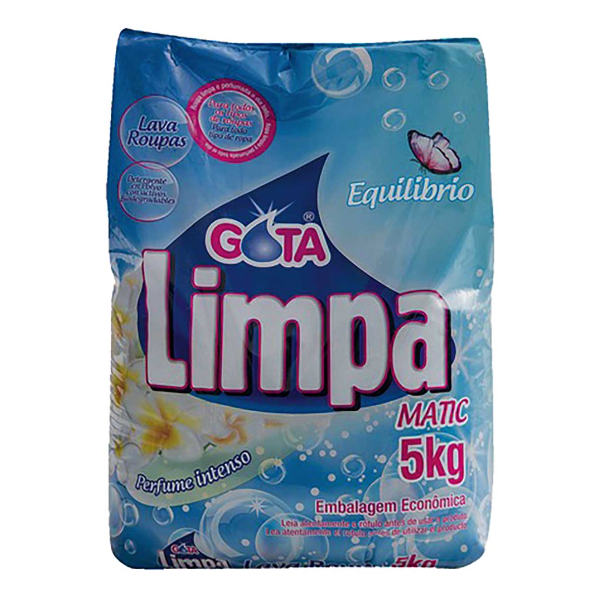 Lava Roupas Po Gota Limpa Equilibrio 5 Kg