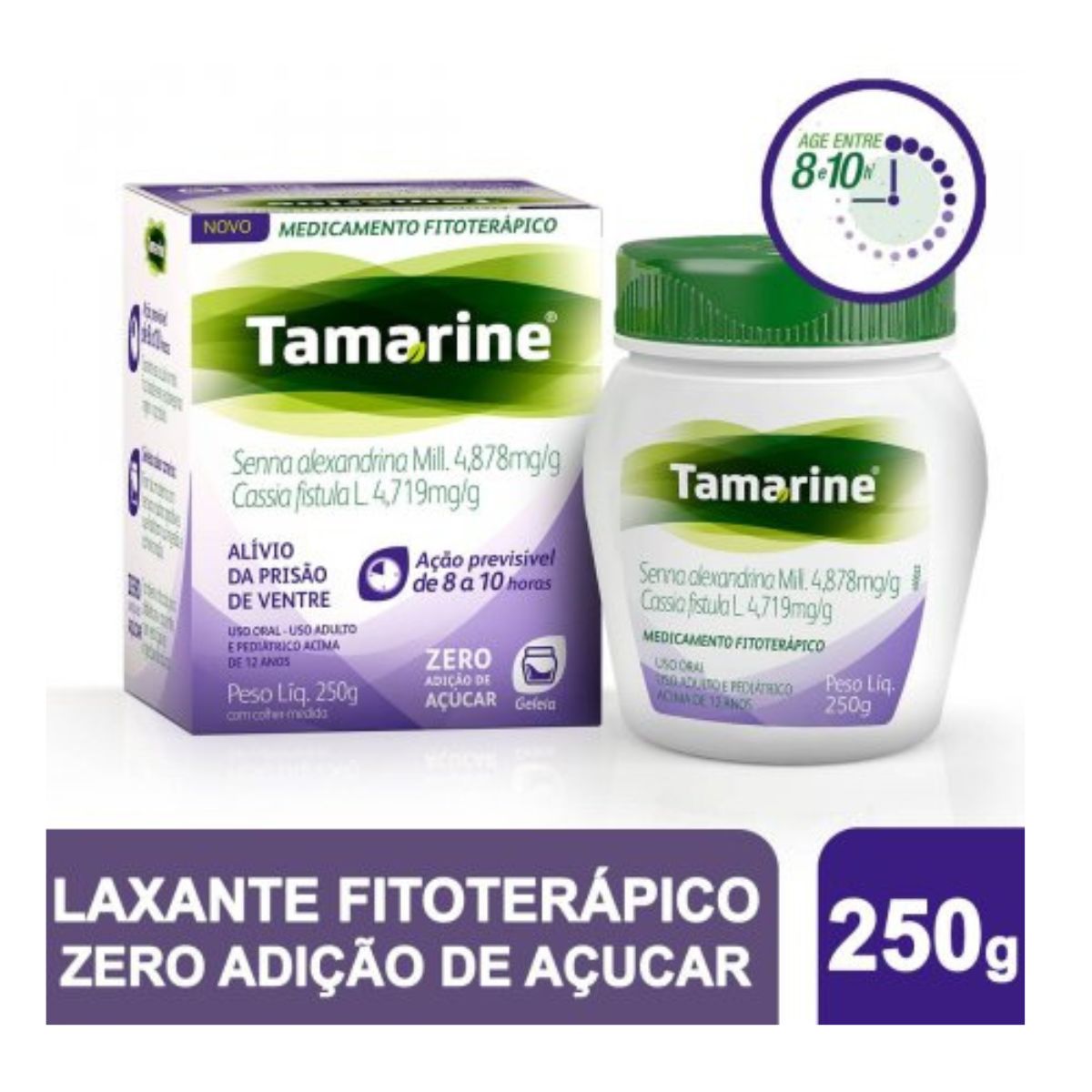 Laxante Fitoterápico Geléia ZeroTamarine Hypera 250g