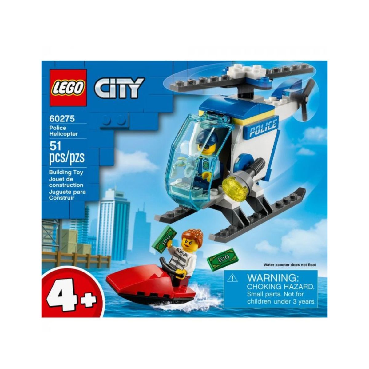 Lego City 60275 Helicóptero da Polícia 51 Peças