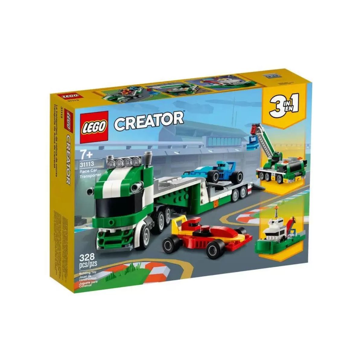 Lego Creator 31113 Transportador Carros de Corrida 328 Peças